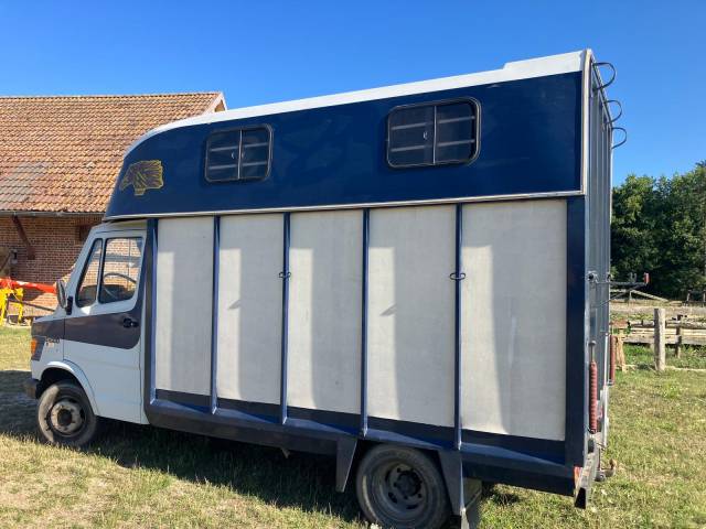 Kleine paardenvrachtwagen (B rijbewijs) Mercedes 409 DA33 1988 Tweedehands