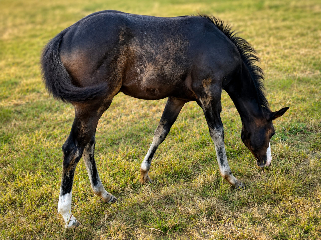 Veulen (vr) Paint Horse Te koop 2026 Donker bruin / bai ,  Classic cowboy spirit