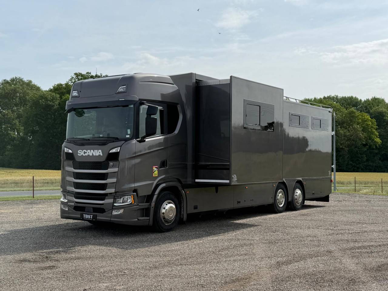 Zware paardenvrachtwagen (groot rijbewijs) Scania Paillard 2018 Tweedehands