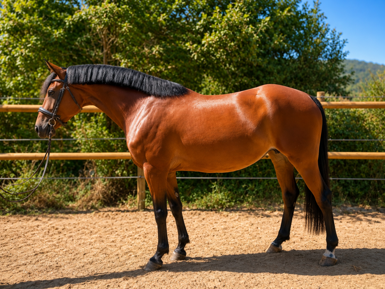 Merrie Franse rijpony PFS Te koop 2021 Donker bruin / bai