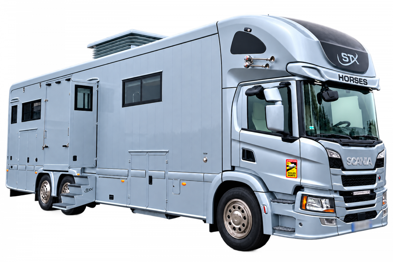 Zware paardenvrachtwagen (groot rijbewijs) STX scania p410 2021 Tweedehands