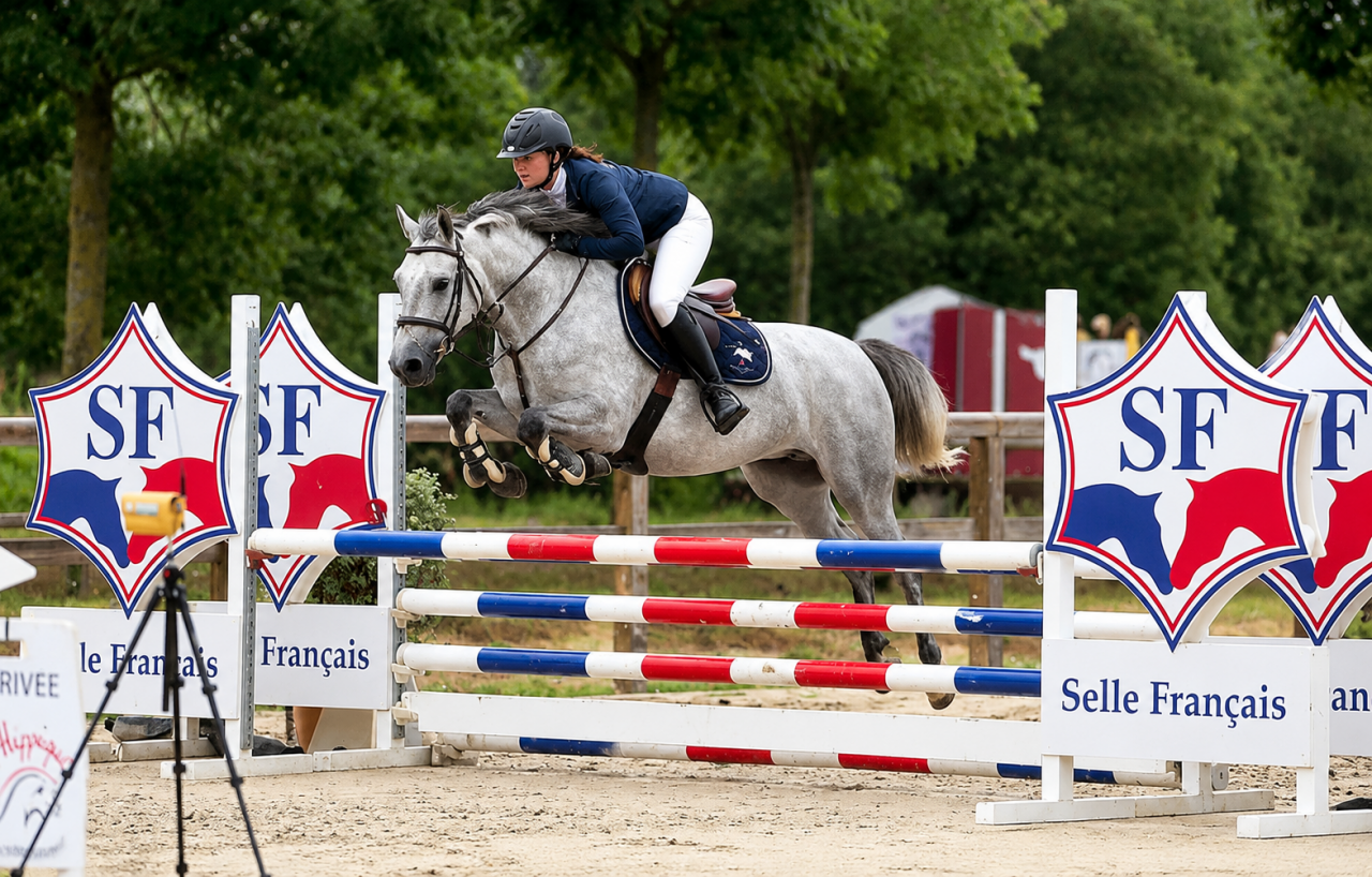 Merrie Franse rijpony PFS Te koop 2022 Schimmel