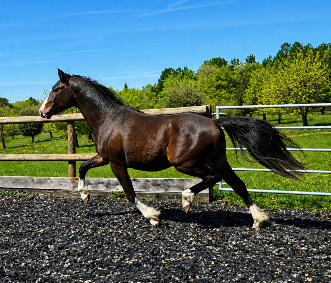 Hengst Franse rijpony PFS Te koop 2024 Bruin / Bai