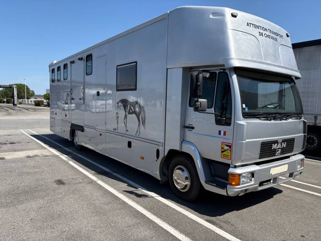 Zware paardenvrachtwagen (groot rijbewijs) Man 12224 2000 Tweedehands