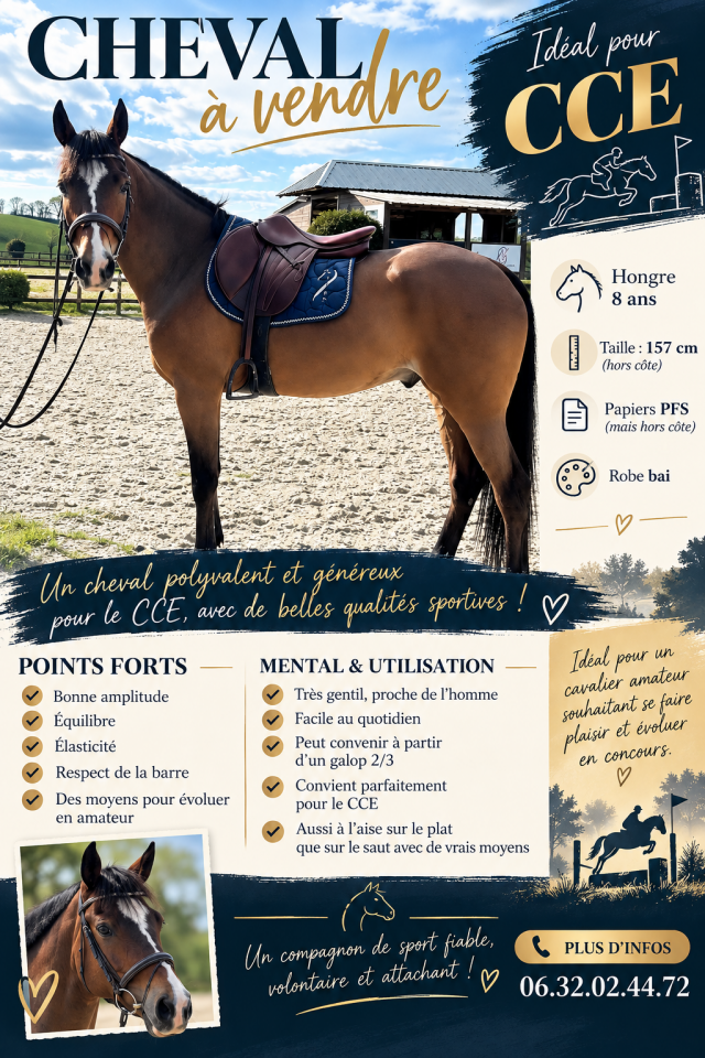 Ruin Franse rijpony PFS Te koop 2019 Donker bruin / bai