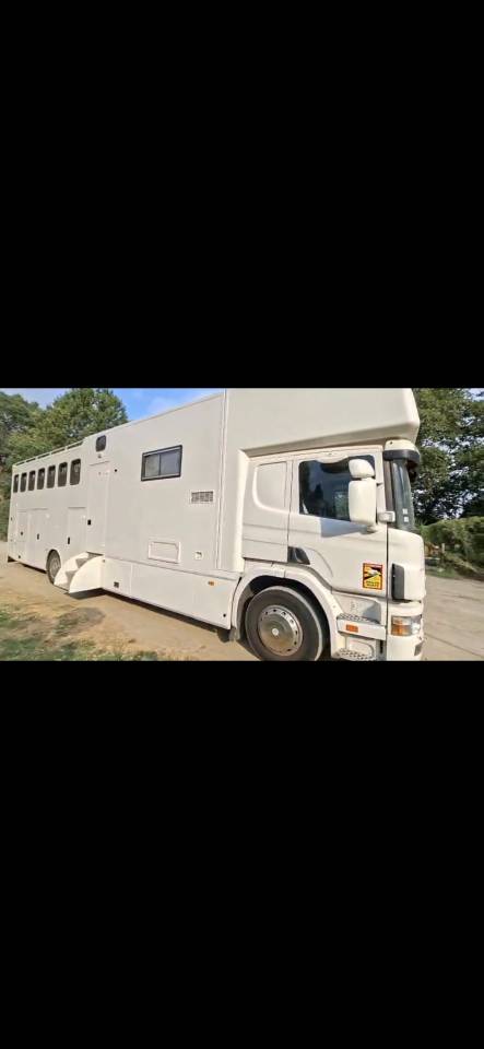 Zware paardenvrachtwagen (groot rijbewijs) Scania  2005 Tweedehands
