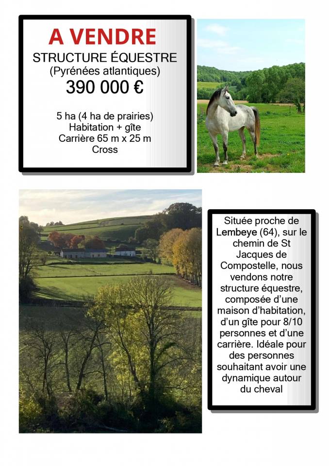 Hippisch vastgoed Koop Pyr&eacute;n&eacute;es-Atlantiques
