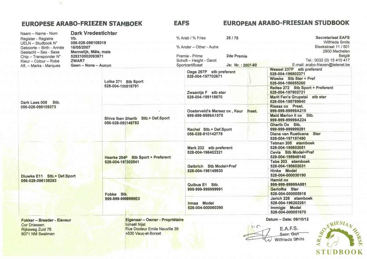 DARK VREDESTICHTER 022 - Arabo Fries 2007