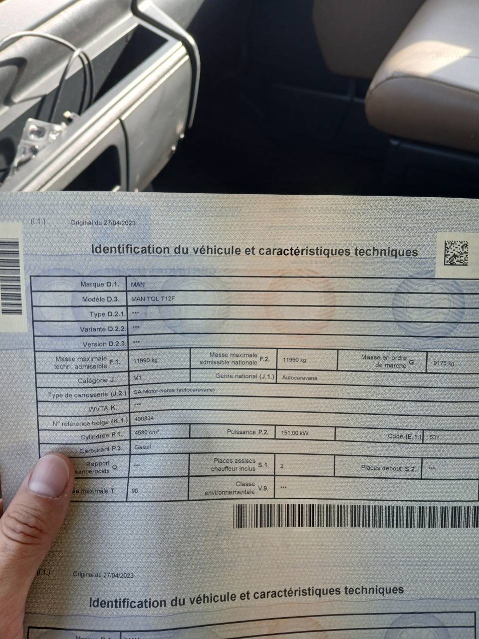 Zware paardenvrachtwagen (groot rijbewijs) Man  2007 Tweedehands