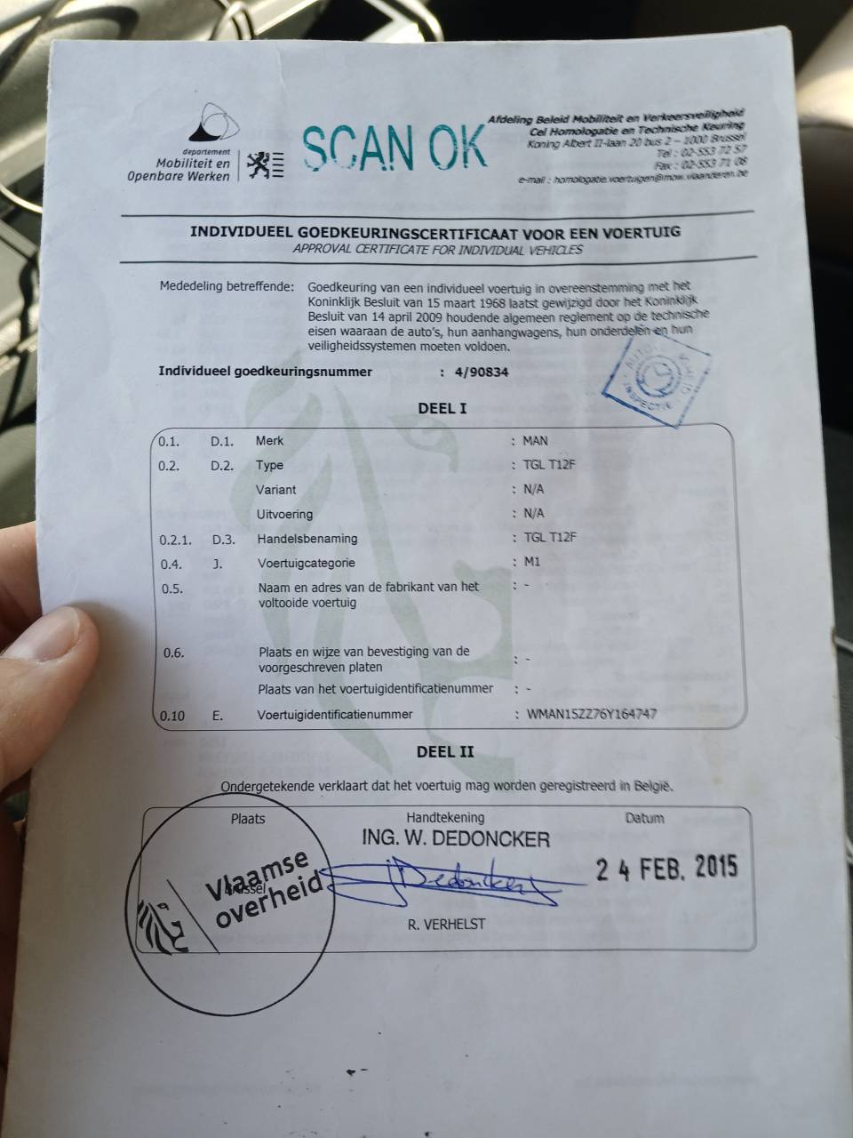 Zware paardenvrachtwagen (groot rijbewijs) Man  2007 Tweedehands