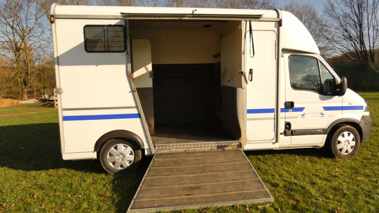 Kleine paardenvrachtwagen (B rijbewijs) Fautras opel movano 3500 2008 Tweedehands