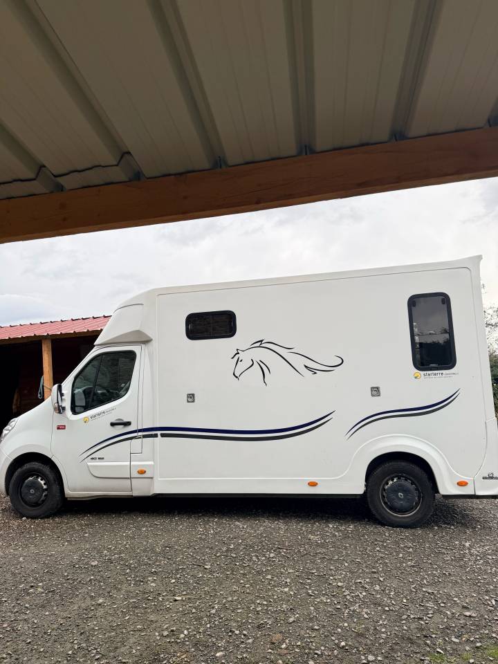 Kleine paardenvrachtwagen (B rijbewijs) Ameline HARAS 3 PLACES RENAULT MASTER 2016 Tweedehands