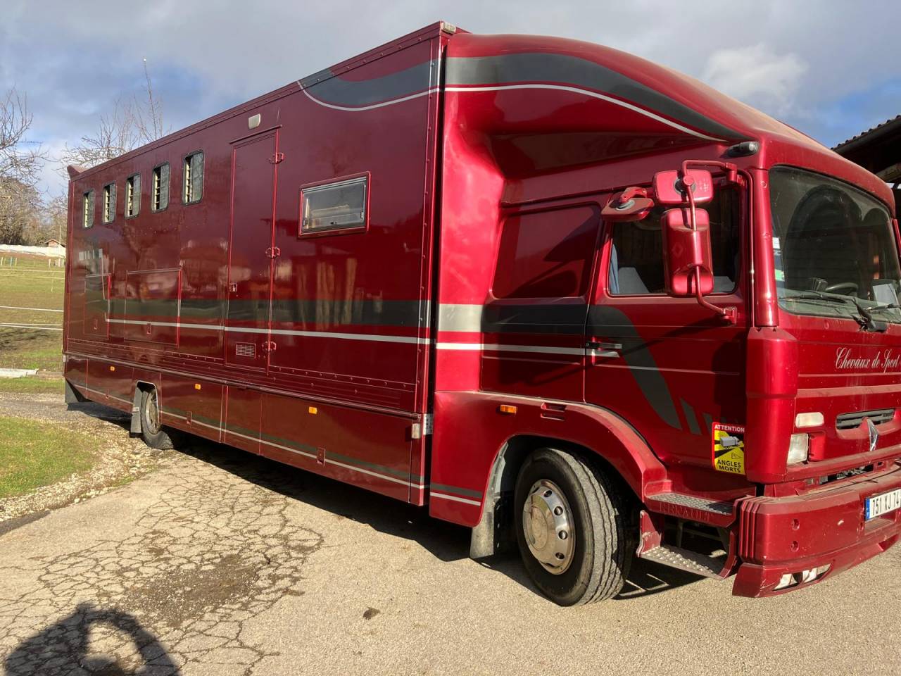 Zware paardenvrachtwagen (groot rijbewijs) Renault M200 1992 Tweedehands