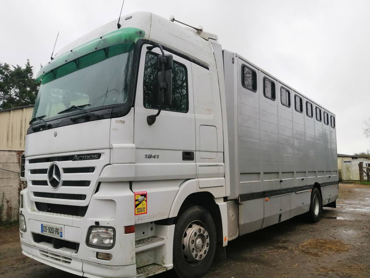 Zware paardenvrachtwagen (groot rijbewijs) Mercedes Actros  2005 Tweedehands